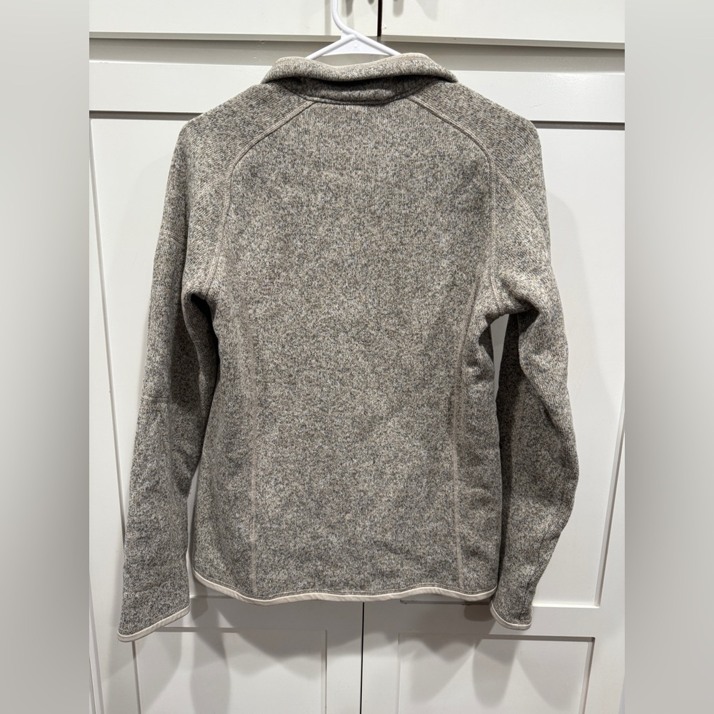 Patagonia Women's Better Sweater 1/4-Zip Fleece in the "Pelican Cream" - Picture 5 of 7